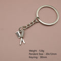 Metal Hair Comb Keychain Beauty Bag Charm Gift view 2