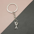Metal Hair Comb Keychain Beauty Bag Charm Gift view 1