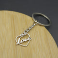 Metal Minimalist Heart Keychain Bag Charm view 4