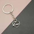 Metal Minimalist Heart Keychain Bag Charm view 1