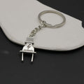 Metal Plug Shape Keychain Creative Bag Charm Gift view 3