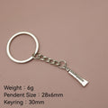 Metal Simple Toothpaste Keychain Bag Charm Gift view 2