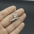 Zinc Alloy Gymnast Athlete Keychain For Sports Gift Bag Charm view 3