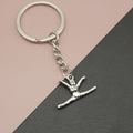 Zinc Alloy Gymnast Athlete Keychain For Sports Gift Bag Charm view 1
