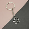 Zinc Alloy Hollow Flower Keychain For Bag Charm Gift view 1