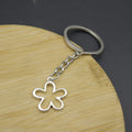 Zinc Alloy Hollow Flower Keychain For Bag Charm Gift view 3
