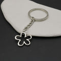 Zinc Alloy Hollow Flower Keychain For Bag Charm Gift view 4