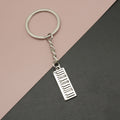 Zinc Alloy Mini Keyboard Keychain Music Gift Key Ring view 1