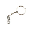 Zinc Alloy Mini Keyboard Keychain Music Gift Key Ring view 5