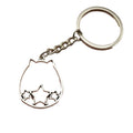 Zinc Alloy Star Cat Head Keychain Cute Bag Charm view 5