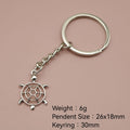 Zinc Alloy Hollow Sea Turtle Keychain Bag Charm Gift view 2