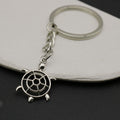 Zinc Alloy Hollow Sea Turtle Keychain Bag Charm Gift view 3