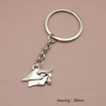 Metal Graduation Cap Keychain Bag Charm Gift Accessory view 2