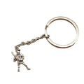 Metal Baseball Player Keychain Bag Charm view 5
