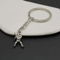 Metal Baseball Player Keychain Bag Charm view 4