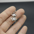 Zinc Alloy Simple Teddy Bear Keychain Bag Charm Gift view 3