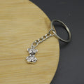 Zinc Alloy Simple Teddy Bear Keychain Bag Charm Gift view 4