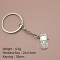 Zinc Alloy Simple Mobile Phone Keychain Bag Charm Gift view 2