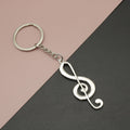 Metal Music Note Keychain Bag Charm Gift view 1