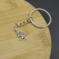 Metal Christmas Tree Floral Keychain Bag Charm Gift view 4