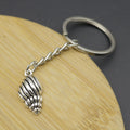 Zinc Alloy Simple Conch Shell Keychain Bag Charm Gift view 4