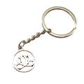Metal Lotus Flower Keychain Bag Charm Gift view 5