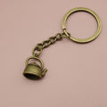 Zinc Alloy Simple Kettle Keychain Bag Charm Gift view 6