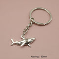 Metal Shark Keychain Bag Charm – Silver view 2