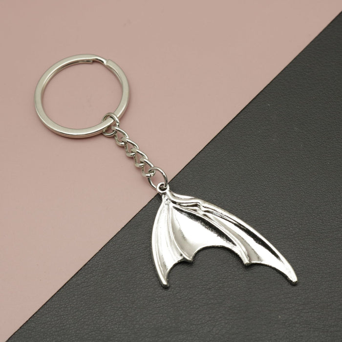 Metal Dragon Wing Keychain Fantasy Bag Charm Gift