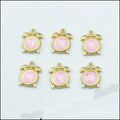 Enamel Alarm Clock Metal Charm 3 Finish Options Craft Supply view 7