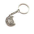Metal Viking Owl Keychain Bag Charm Gift view 5
