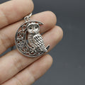 Metal Viking Owl Keychain Bag Charm Gift view 3