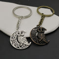 Metal Viking Owl Keychain Bag Charm Gift view 4