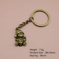 Zinc Alloy Christmas Snowman Keychain Holiday Gift view 2