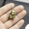 Zinc Alloy Christmas Snowman Keychain Holiday Gift view 4