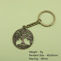 Zinc Alloy Tree Of Life Keychain For Key Ring Gift view 2