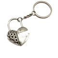 Zinc Alloy Vintage Heart Lock Keychain For Bag Charm view 5