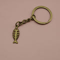 Zinc Alloy Fish Bone Keychain For Bag Charm Gift view 6
