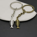 Zinc Alloy Fish Bone Keychain For Bag Charm Gift view 4