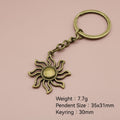 Metal Minimal Sun Keychain Bag Charm Gift For Daily Use view 2