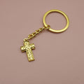 Zinc Alloy Minimal Cross Keychain Bag Charm Fashion Accessory view 6