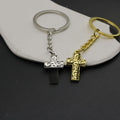 Zinc Alloy Minimal Cross Keychain Bag Charm Fashion Accessory view 3
