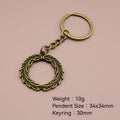 Zinc Alloy Olive Branch Keychain For Bag Charm Gift view 2