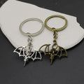 Zinc Alloy Simple Bat Keychain Halloween Bag Charm view 3