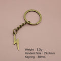 Metal Lightning Keychain Bag Charm Gift view 2