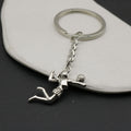 Metal Volleyball Player Keychain Bag Charm view 3