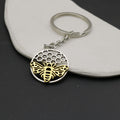 Zinc Alloy Bee Honeycomb Keychain Bag Charm Gift view 4