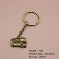 Zinc Alloy Bus Keychain Key Ring Bag Charm Gift view 2