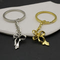 Metal Ribbon Bow Keychain Cute Bag Charm Gift view 4