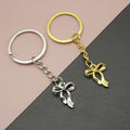 Metal Ribbon Bow Keychain Cute Bag Charm Gift view 1